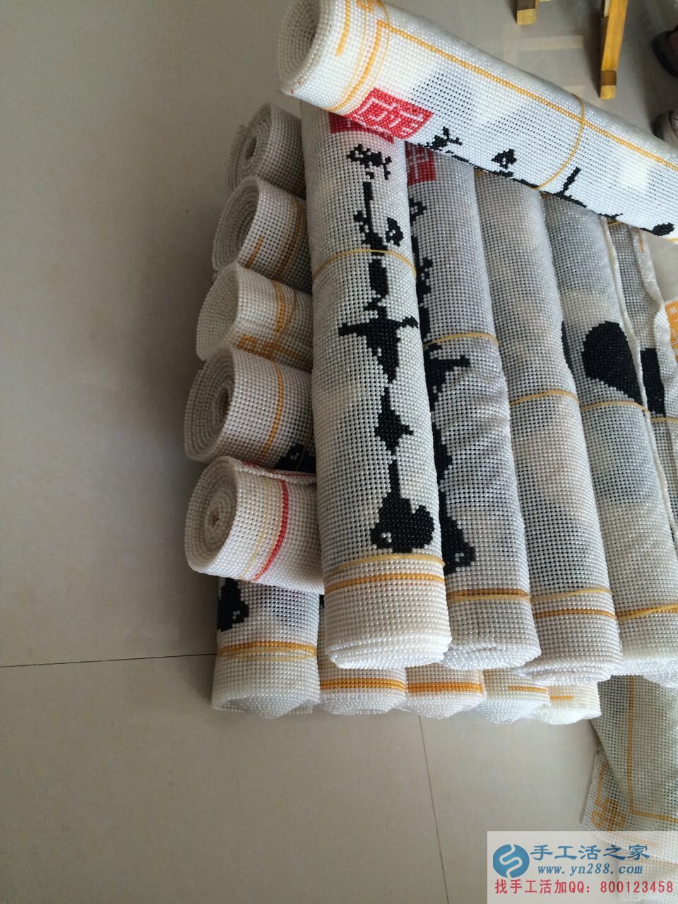 安徽淮海蔡先生節(jié)假期間來手工活之家考察串珠繡項(xiàng)目，在家做手工活賺錢