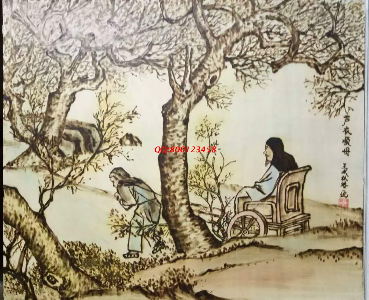 【民間手工藝品推介】邱縣傳統(tǒng)純手工烙畫，《二十四孝系列》預(yù)約定制，尺寸46*39cm
