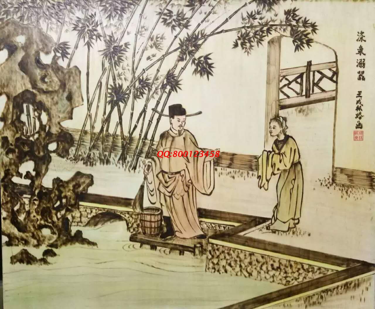 【民間手工藝品推介】邱縣傳統(tǒng)純手工烙畫，《二十四孝系列》預(yù)約定制，尺寸46*39cm