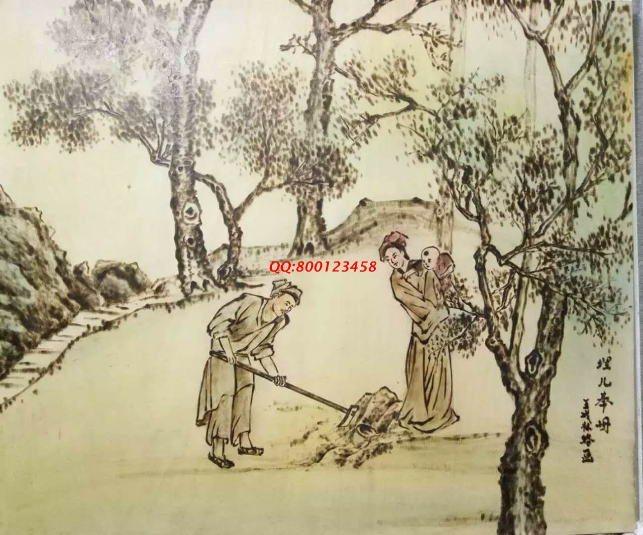 【民間手工藝品推介】邱縣傳統(tǒng)純手工烙畫，《二十四孝系列》預(yù)約定制，尺寸46*39cm
