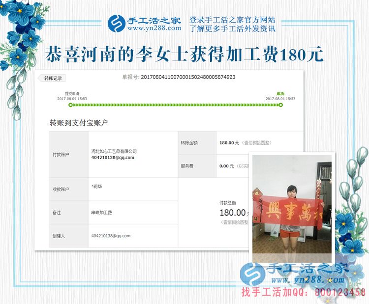 珠繡畫手工活優(yōu)缺點(diǎn)分析，河南李女士用切身體驗(yàn)來講解(圖1)