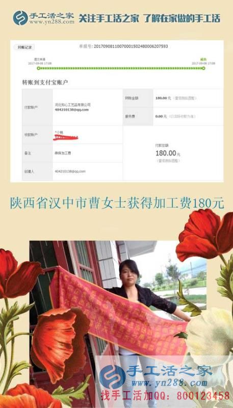 每一點都是真的，陜西漢中曹女士開始用閑散時間做手工活賺錢(圖1)