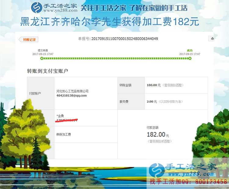 自己試做之后掙了錢，黑龍江齊齊哈爾李先生決定辭職回家組織人做手工活創(chuàng)業(yè)(圖1)