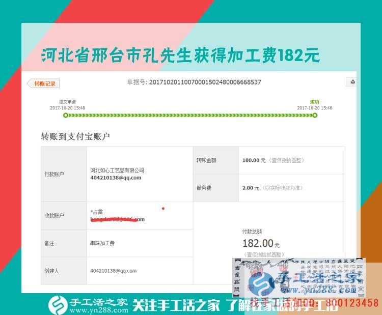 沒生意的時(shí)候咋辦？河北邢臺(tái)汽修老板孔先生兼職做串珠珠繡畫賺錢(圖1)