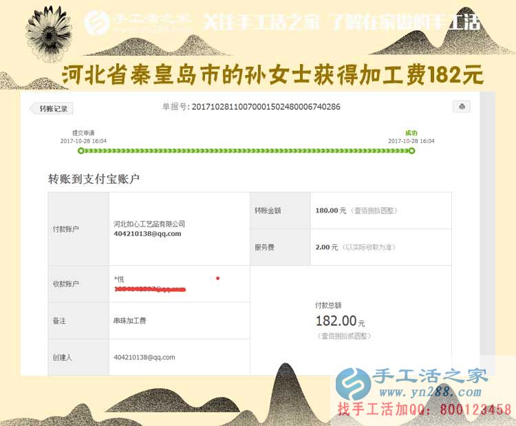干凈，掙錢，不拖欠，不克扣，好！河北秦皇島農(nóng)民孫女士做手工活賺錢后這樣說(圖1)