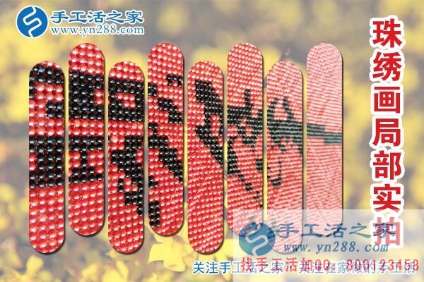手工活之家——雅薇麗珠繡畫局部實拍 手工活之家——雅薇麗珠繡畫局部實拍