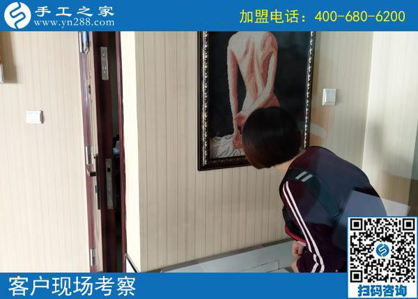10月22日，彩珠繡串珠手工活外發(fā)加工項(xiàng)目是真的嗎？手工之家接待考察加工客戶剪影