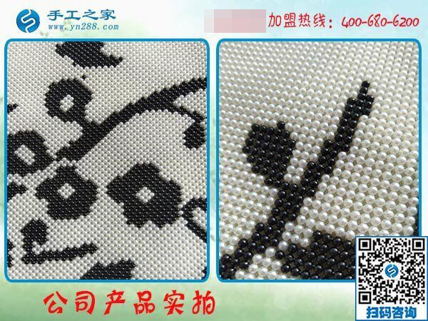 1月18日，手工加工回收項(xiàng)目，帶回家做的手工活就是珠繡免押金手工活，手工之家接待考察加工客戶剪影