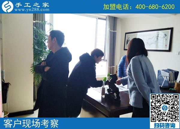 2月19日，這個可以寄到家做的手工活怎么樣？手工之家接待考察加工客戶剪影