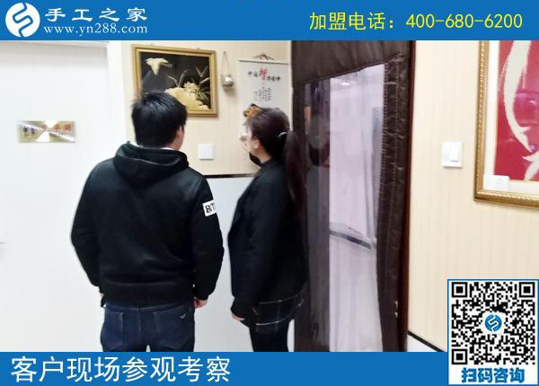 3月4日，這個(gè)可以寄到家做的手工活產(chǎn)品是什么樣子？有多大？手工之家接待考察加工客戶剪影