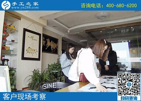 4月6日，帶回家做的手工活就是珠繡串珠外發(fā)手工活，手工之家接待考察加工客戶剪影