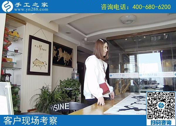 4月6日，帶回家做的手工活就是珠繡串珠外發(fā)手工活，手工之家接待考察加工客戶剪影
