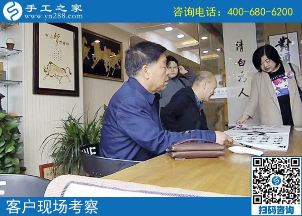 4月22日，正規(guī)供料的手工活，按時(shí)結(jié)算加工費(fèi)的手工活就是珠繡，手工之家接待考察加工客戶剪影