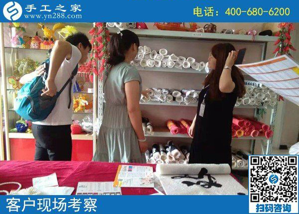 8月8日，正規(guī)外放手工活，適合在家做的手工活，手工之家接待考察加工客戶剪影