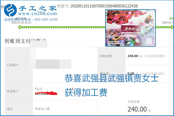 勵志珠珠繡手工活加盟項目加工費怎樣結算？收入好嗎？