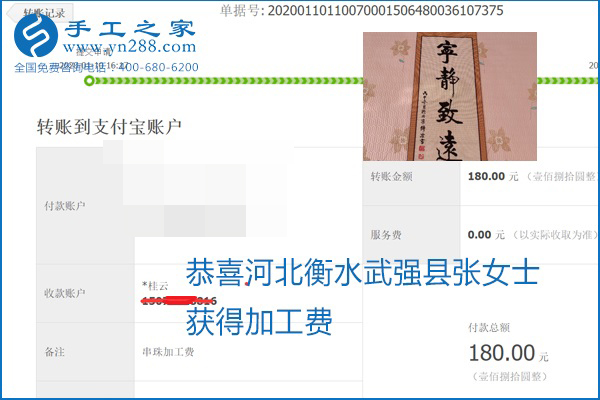 勵志珠珠繡手工活加盟項目加工費怎樣結算？收入好嗎？