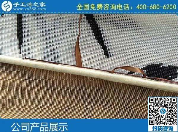 3月7日，找正規(guī)手工活代理加工項(xiàng)目，有沒(méi)有手工活拿回家做？手工之家勵(lì)志珠珠繡成品實(shí)拍