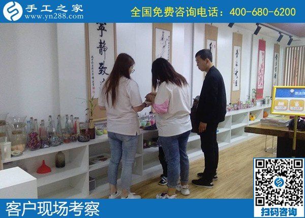 5月8日，正規(guī)手工活外發(fā)加工項目，手工活代理加工項目，就選勵志珠珠繡，手工之家接待考察合作加工客戶剪影