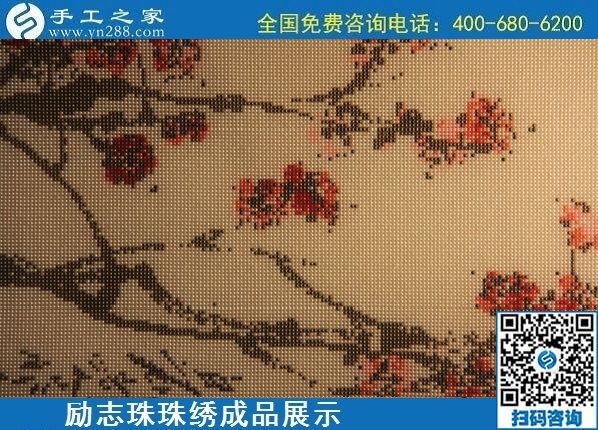 6月9日，沒有年齡限制，做手工活掙錢，選簡單好做、技術(shù)門檻低的外發(fā)加工手工活，勵志珠珠繡成品實拍