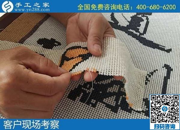 6月22日，長期可靠的手工活，就來手工活外發(fā)加工企業(yè)找勵(lì)志珠珠繡，手工之家接待考察合作加工客戶剪影