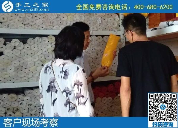 7月2日，怎樣的外發(fā)手工活才讓人放心？想把手工活拿回家做，選勵志珠珠繡，手工之家接待考察加工客戶剪影