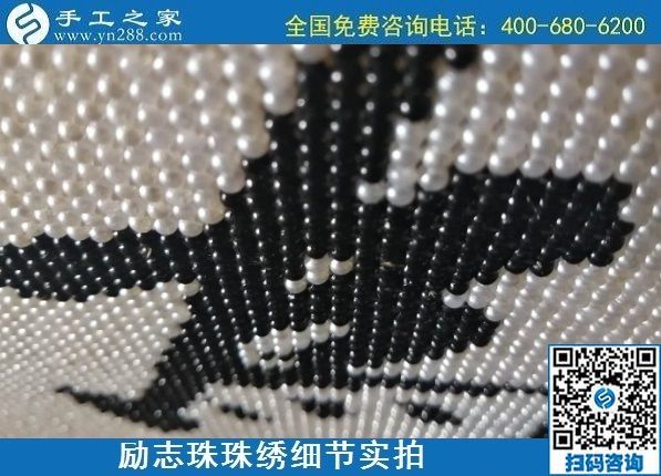 7月11日，找正規(guī)手工活外發(fā)加工，做手工活掙錢(qián)，應(yīng)該了解這些，勵(lì)志珠珠繡成品細(xì)節(jié)實(shí)拍