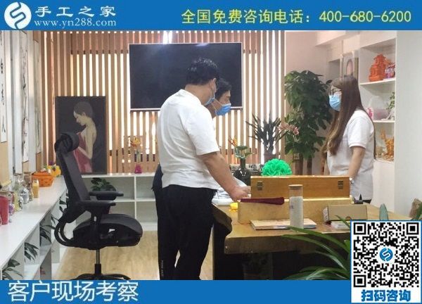 7月17日，有什么能賺錢的手工活？越來越多的人選擇勵(lì)志珠珠繡手工活外發(fā)加工項(xiàng)目，手工之家接待考察合作加工客戶剪影
