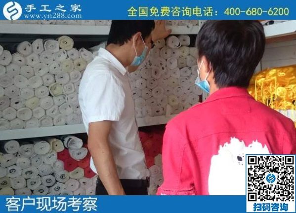 7月23日，可以帶回家做的手工活，大家選擇這里的勵志珠外發(fā)手工活是因為了解和信任，手工之家接待考察加工客戶剪影