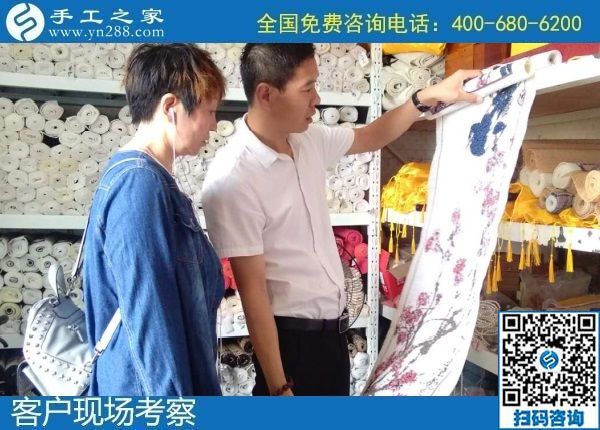 8月8日，可以在家做的手工活，拿回家做的手工活，選擇這個收益有保障的珠繡手工就對了。手工之家接待考察加工客戶剪影
