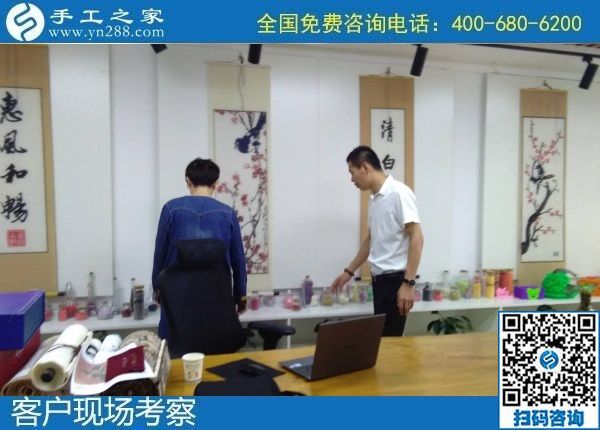 8月8日，可以在家做的手工活，拿回家做的手工活，選擇這個收益有保障的珠繡手工就對了。手工之家接待考察加工客戶剪影