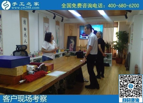 8月11日，可以帶回家的手工活外發(fā)加工項目，你我他都能做，手工之家接待考察加工客戶剪影