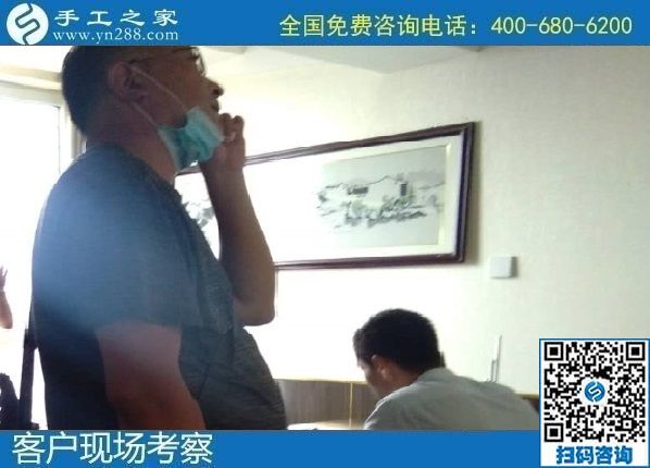 8月13日，找手工活做，拿回家做的手工活，大家都選擇了這里，手工之家接待考察加工合作客戶剪影