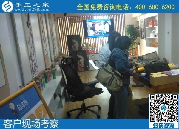 10月16日，可以帶回家做的手工活，手工活外發(fā)回收，這里的珠繡手工活值得選擇，手工之家接待考察加工客戶剪影