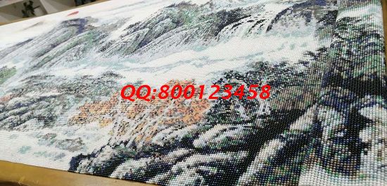 11月15日，找拿回家做的手工活，想做手工活掙錢，就業(yè)還是創(chuàng)業(yè)都可以選這個企業(yè)，圖為勵志珠珠繡成品細節(jié)實拍