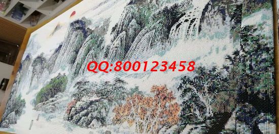 11月15日，找拿回家做的手工活，想做手工活掙錢，就業(yè)還是創(chuàng)業(yè)都可以選這個企業(yè)，圖為勵志珠珠繡成品細節(jié)實拍