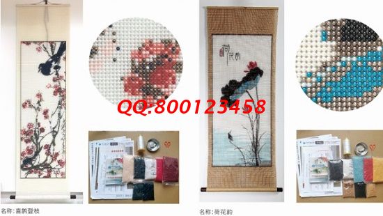 1月8日，疫情防控常態(tài)化，在家做珠繡串珠手工活外發(fā)加工項(xiàng)目，放心居家掙錢，圖為勵志珠珠繡成品及材料剪影