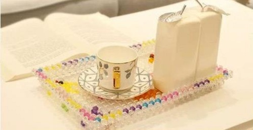 3月16日，代加工手工活，耐心點(diǎn)，你我都能做好手工之家的珠繡串珠外發(fā)手工活，圖為勵(lì)志珠珠繡串珠成品（果盤）實(shí)拍