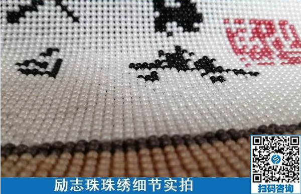 “家有勵志珠，生活多幸福”，非遺勵志珠珠繡手工活帶來的感悟(圖1)