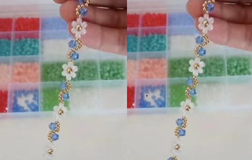 7月22日，手工活兼職是真的嗎？居家專兼職的好副業(yè)，做手工傳承官，開手工加工廠，在手工之家，成績和榮譽都是大家的，圖為串珠米珠繡純手工加工剪影