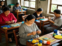 在家沒活兒干，試試拿貨回家做，小成本創(chuàng)業(yè)開手工加工廠很適合