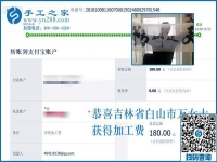 空閑時間有了，吉林白山萬女士在家里做外發(fā)手工活加工項目賺錢