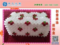 你家有這樣的紙抽盒嗎？ 手工之家新款櫻桃梅花紙抽盒 環(huán)保干凈新穎