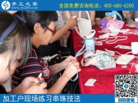 7月2日，在家賺錢的手工活，正規(guī)的外發(fā)手工活，手工之家接待考察加工客戶剪影