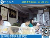 7月16日，正規(guī)的手工活外包，手工加工回收項(xiàng)目，手工之家接待考察加工客戶剪影