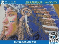 6月21日，選擇珠繡手工活代理加工項(xiàng)目，在家做手工活掙錢，越來越多的人要這樣干，勵(lì)志珠珠繡成品圖紙對(duì)比實(shí)拍
