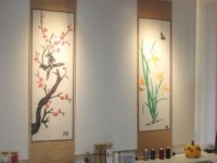 梅蘭竹菊主題珠繡，藝術內(nèi)核，手工制作，既裝扮生活又帶來財富